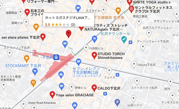 下北沢駅にある他のホットヨガスタジオ