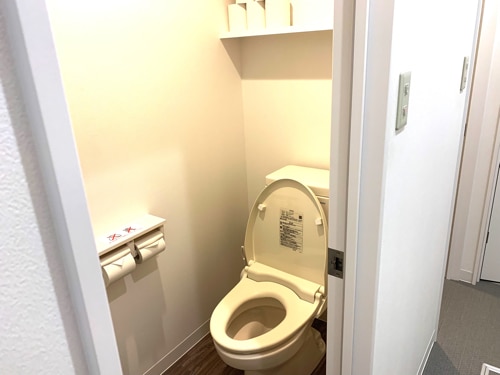 ホットヨガスタジオLAVAのトイレ